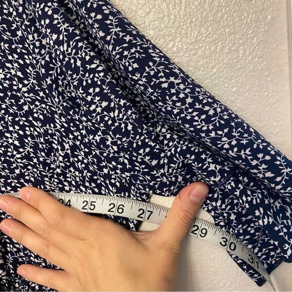 Keluummi micro Floral Maxi Wrap Dress Empire Waist flutter ruffle v neck plus 24 - Picture 10 of 14